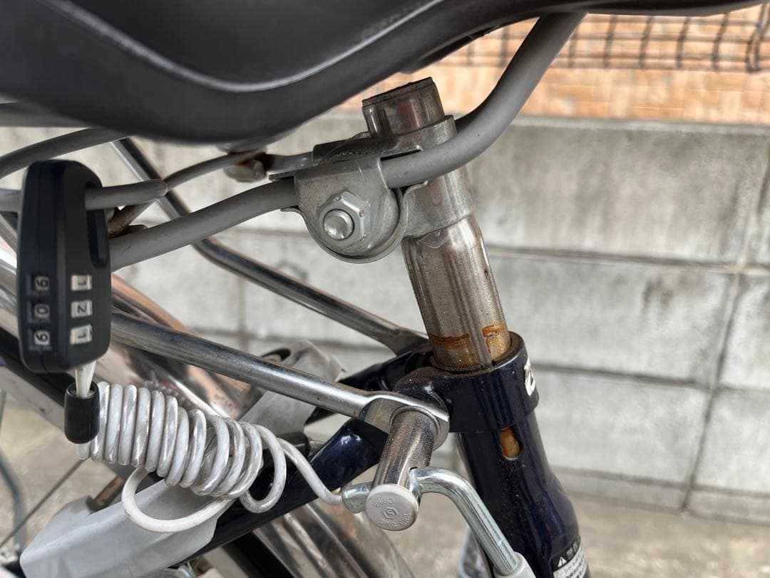 あさひ シティサイクル 前カゴ付／自動点灯ライト・防犯ワイヤー付【国分寺 引取】