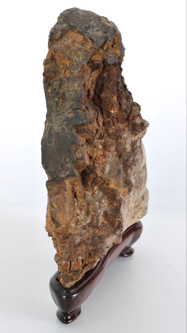 菊花石 菊紋石 大輪 紋石 台座付 3.2kg 鑑賞石 原石 自然石 美石 水石