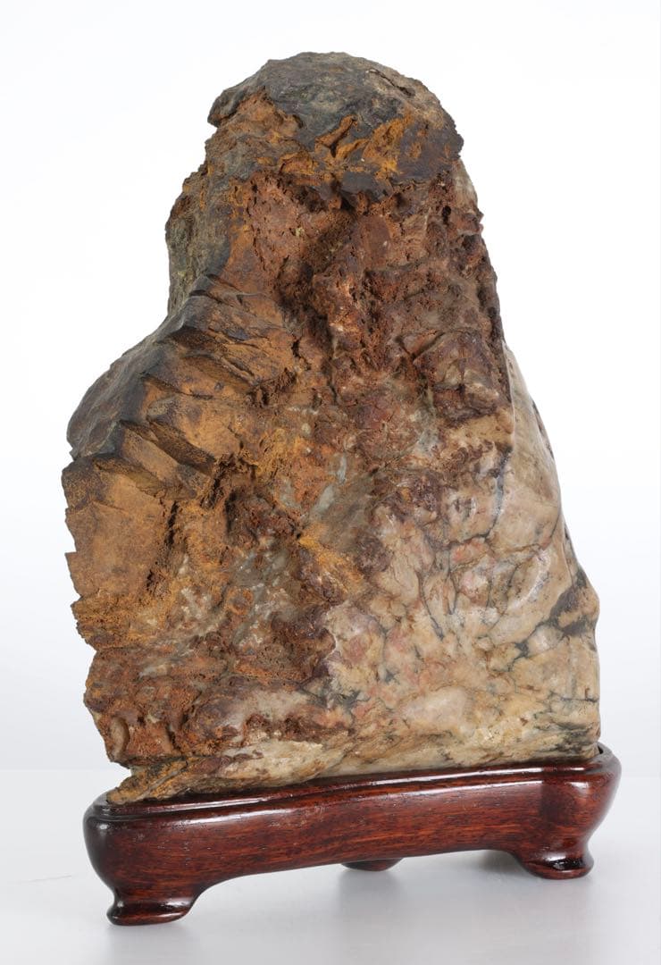 菊花石 菊紋石 大輪 紋石 台座付 3.2kg 鑑賞石 原石 自然石 美石 水石