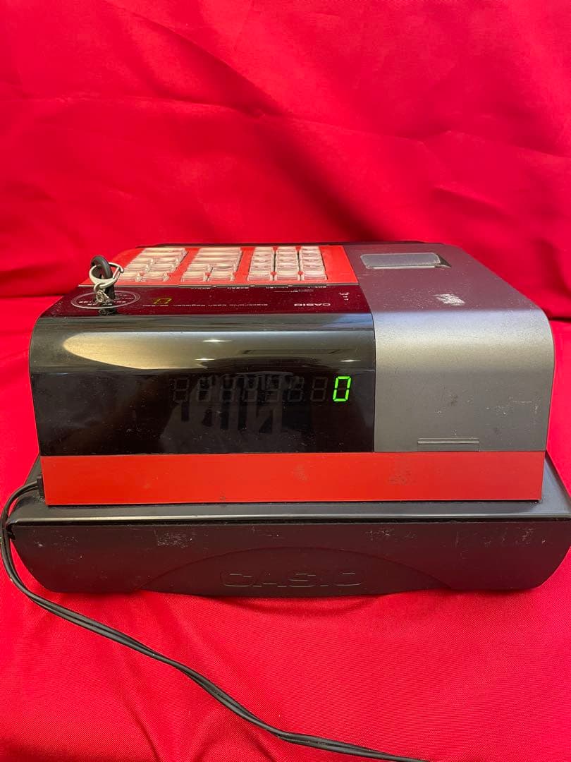 CASIO SE-S30-RD 電子レジスター　赤黒カラー