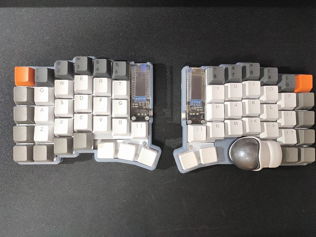 【新品未使用】keyball39 黒仕様　完成品　TRRSメタルケーブル