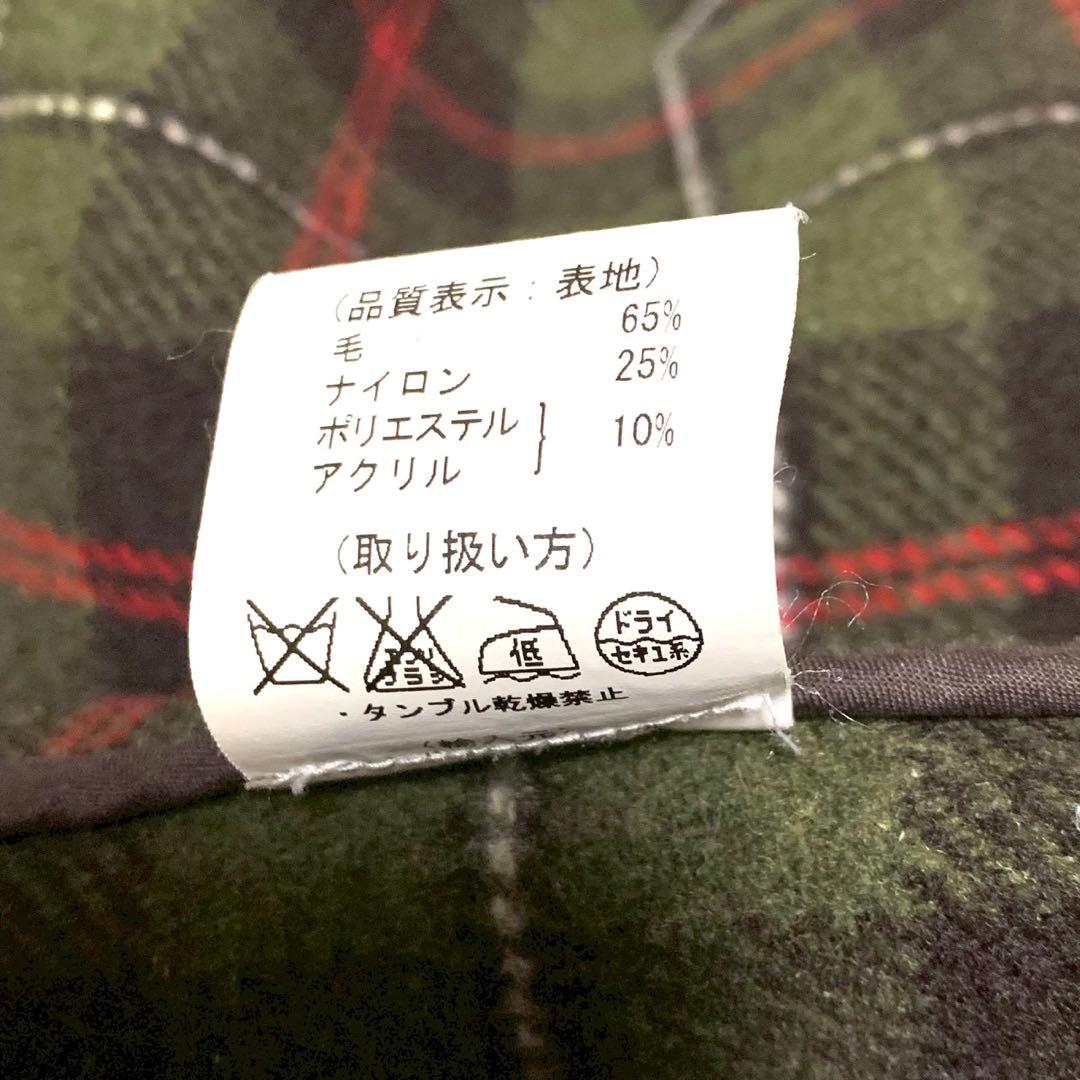★美品★ 英国製 グローバーオール ダッフルコート 裏地チェック USA40 L