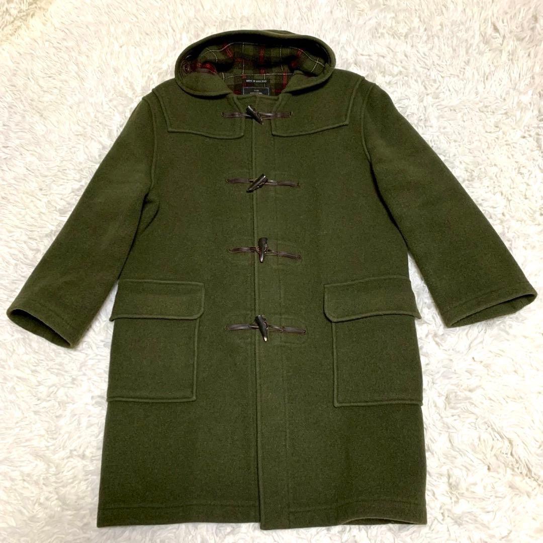 ★美品★ 英国製 グローバーオール ダッフルコート 裏地チェック USA40 L