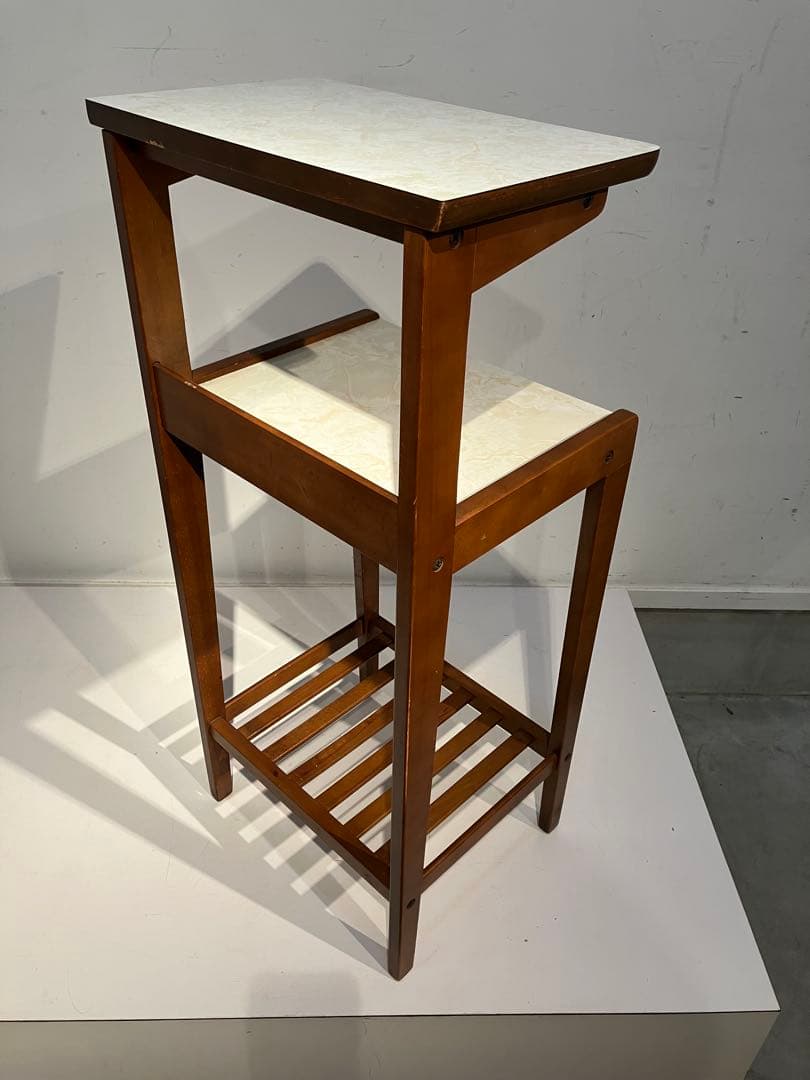 オールド、カリモク、飾り棚、花台、電話台、コンソール、サイドテーブル、レトロ