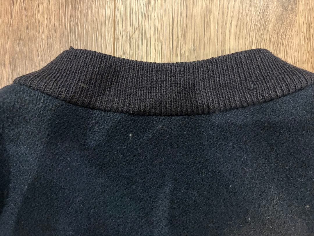 k*m様 希少 NIKE 90s 袖レザー スタジャン NIKE TOWN ブラ