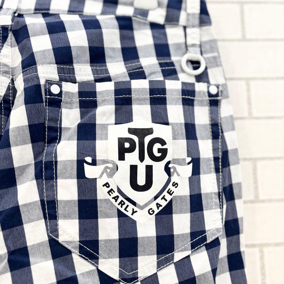 PEARLY GATES パーリーゲイツ　ギンガムチェック柄パンツ