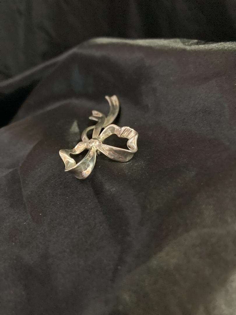 ティファニー リボン ブローチ シルバー 925 1985