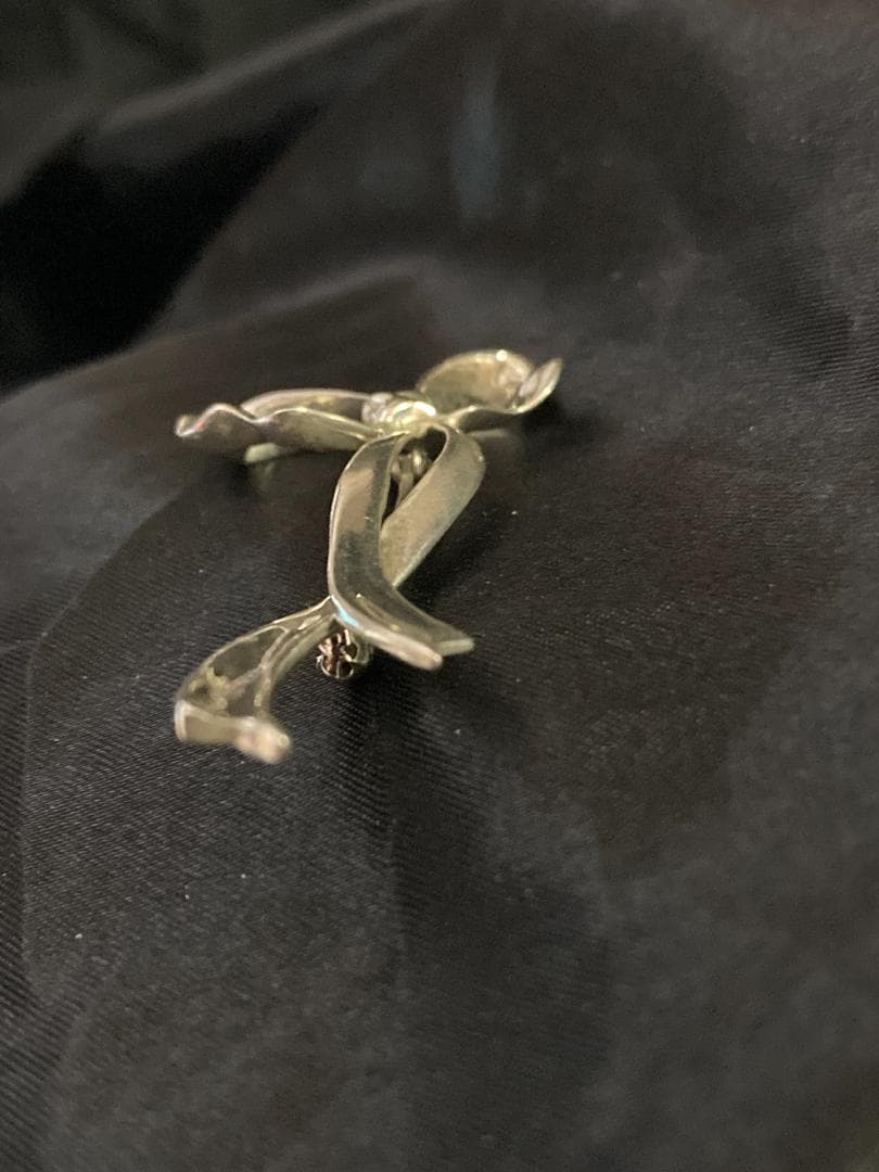 ティファニー リボン ブローチ シルバー 925 1985