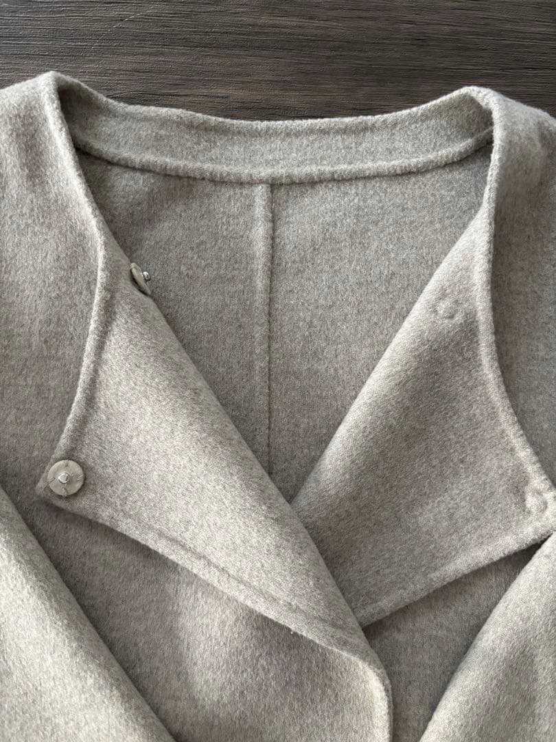 SLOBE IENA／HAMILTONダブルフェイスウールショートコクーンコート