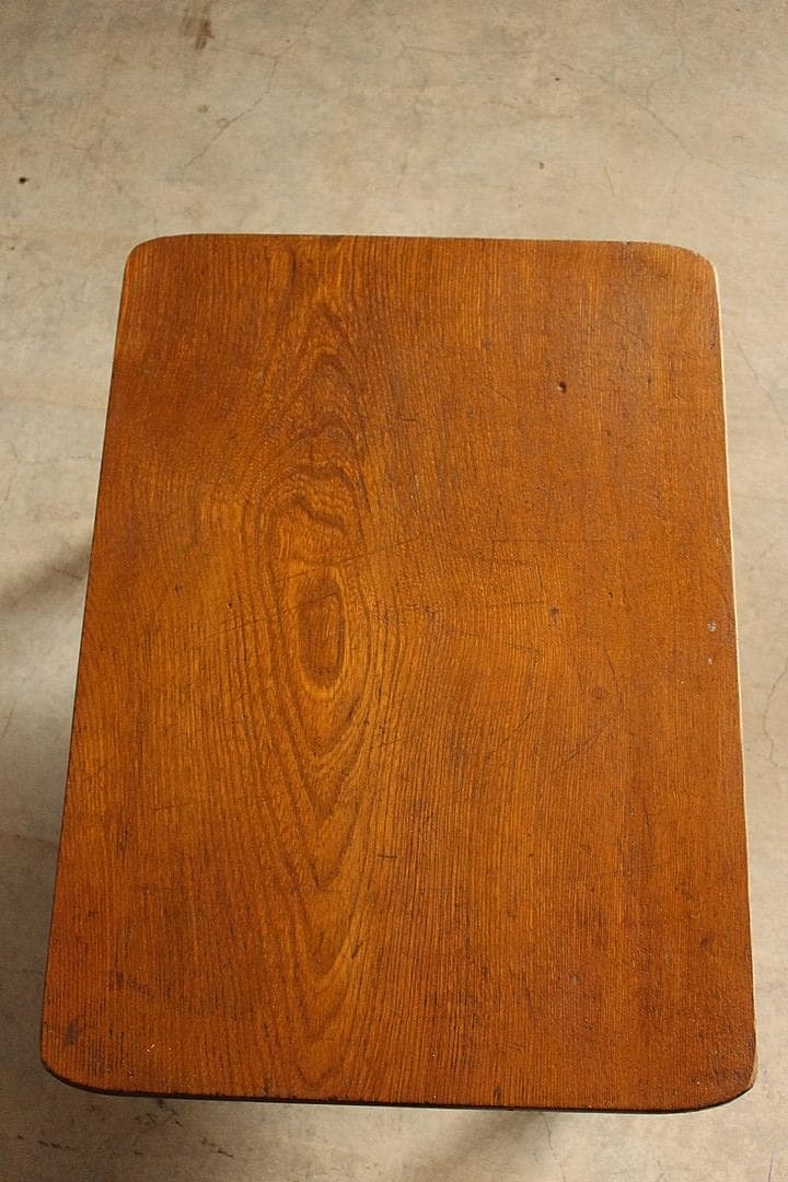 古い小ぶりな折り畳みテーブル　ちゃぶ台　古家具　古民家　古道具