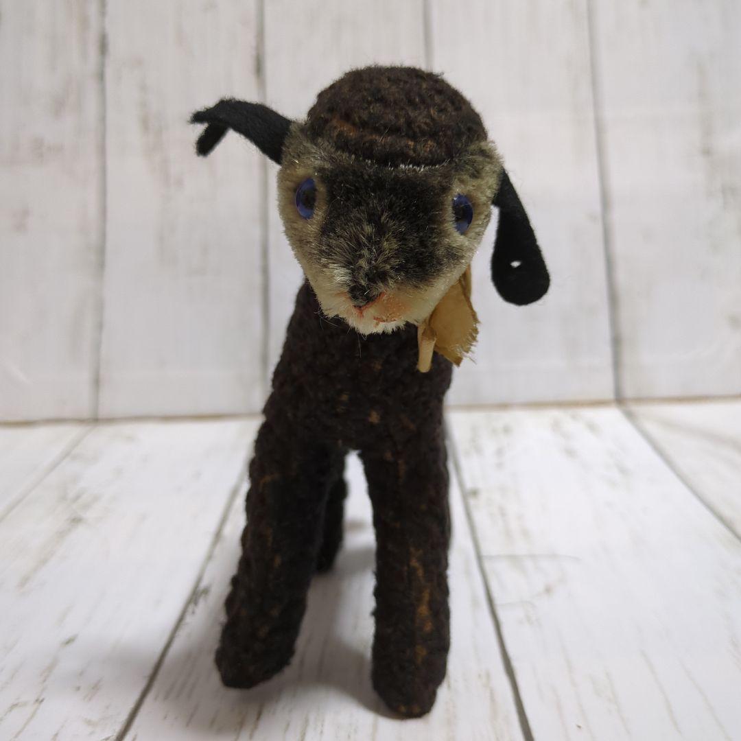 ヴィンテージ シュタイフ ペルシャラムのSwaple 黒羊 Steiff ドイツ