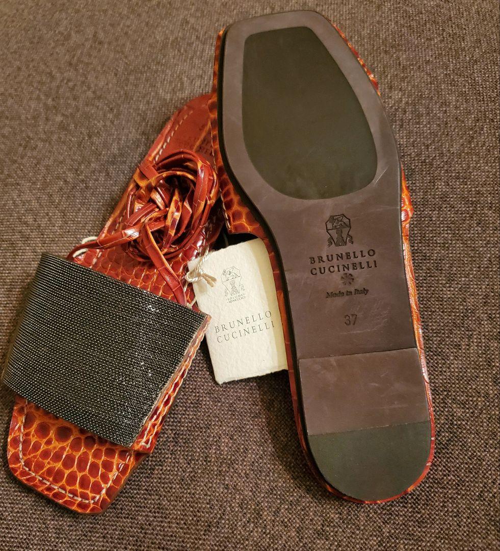 RT-165319　　ブルネロクチネリ レザーサンダル 37