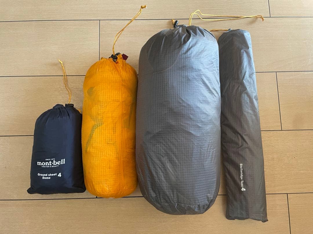 モンベル ステラリッジ4 グランドシート付き
