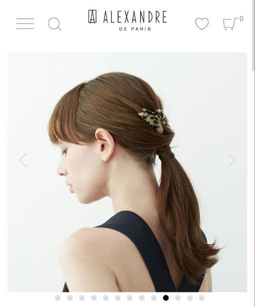 アレクサンドル ドゥ パリ CLASSIQUES Sクリップ 2.5㎝ ×6㎝