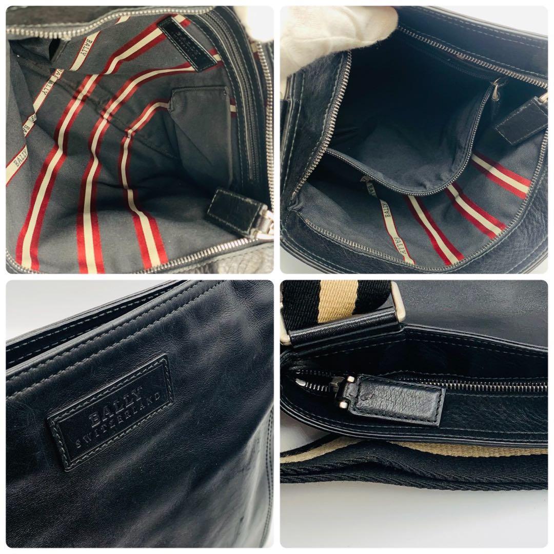 【本物】バリー y2k サコッシュ ショルダーバッグ 本革レザー ブラック