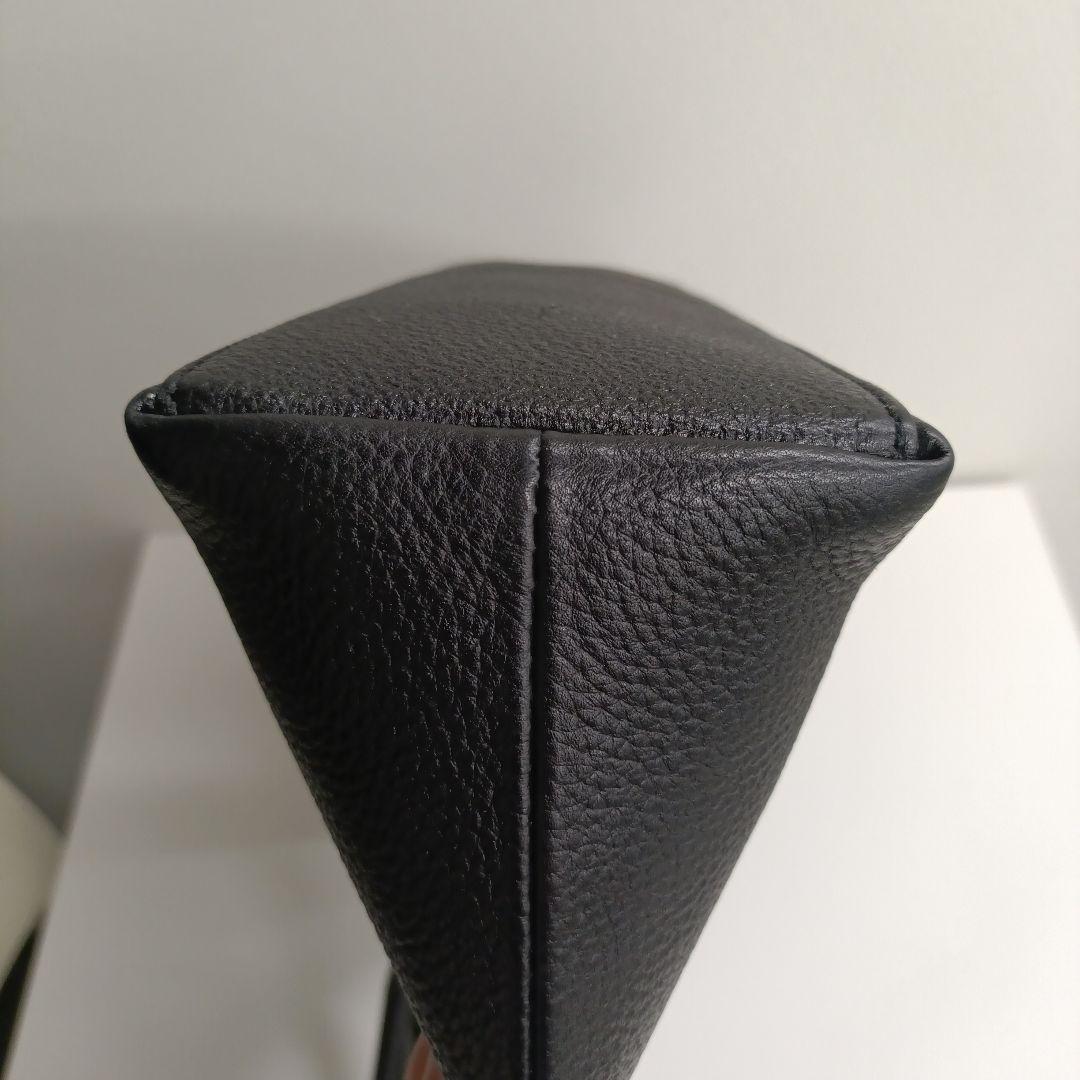 HushTug レザー ビジネストートバッグ 黒