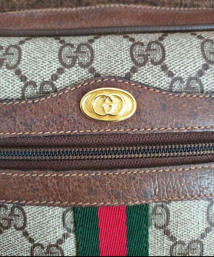 Old Gucci GGパターン シェリーラインショルダーバッグ