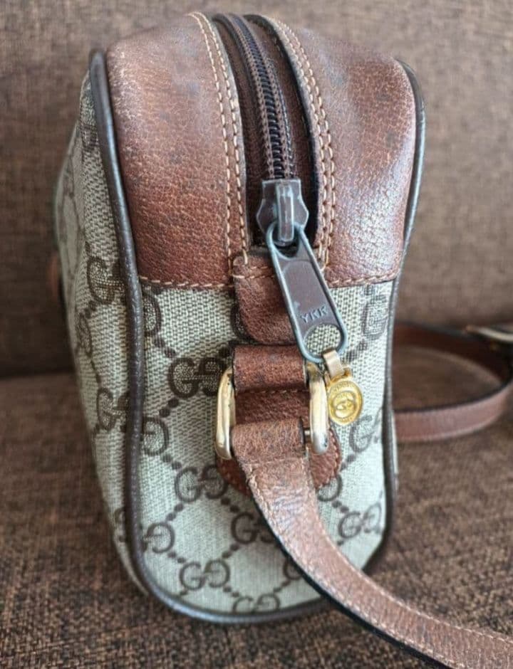Old Gucci GGパターン シェリーラインショルダーバッグ