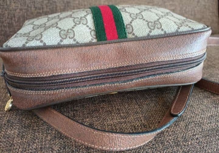 Old Gucci GGパターン シェリーラインショルダーバッグ