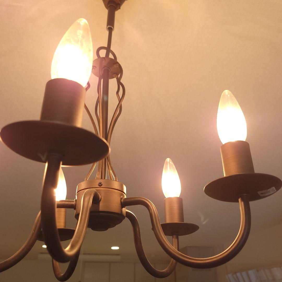 ヤザワ ブロンズシャンデリア 5灯 クラシックスタイル