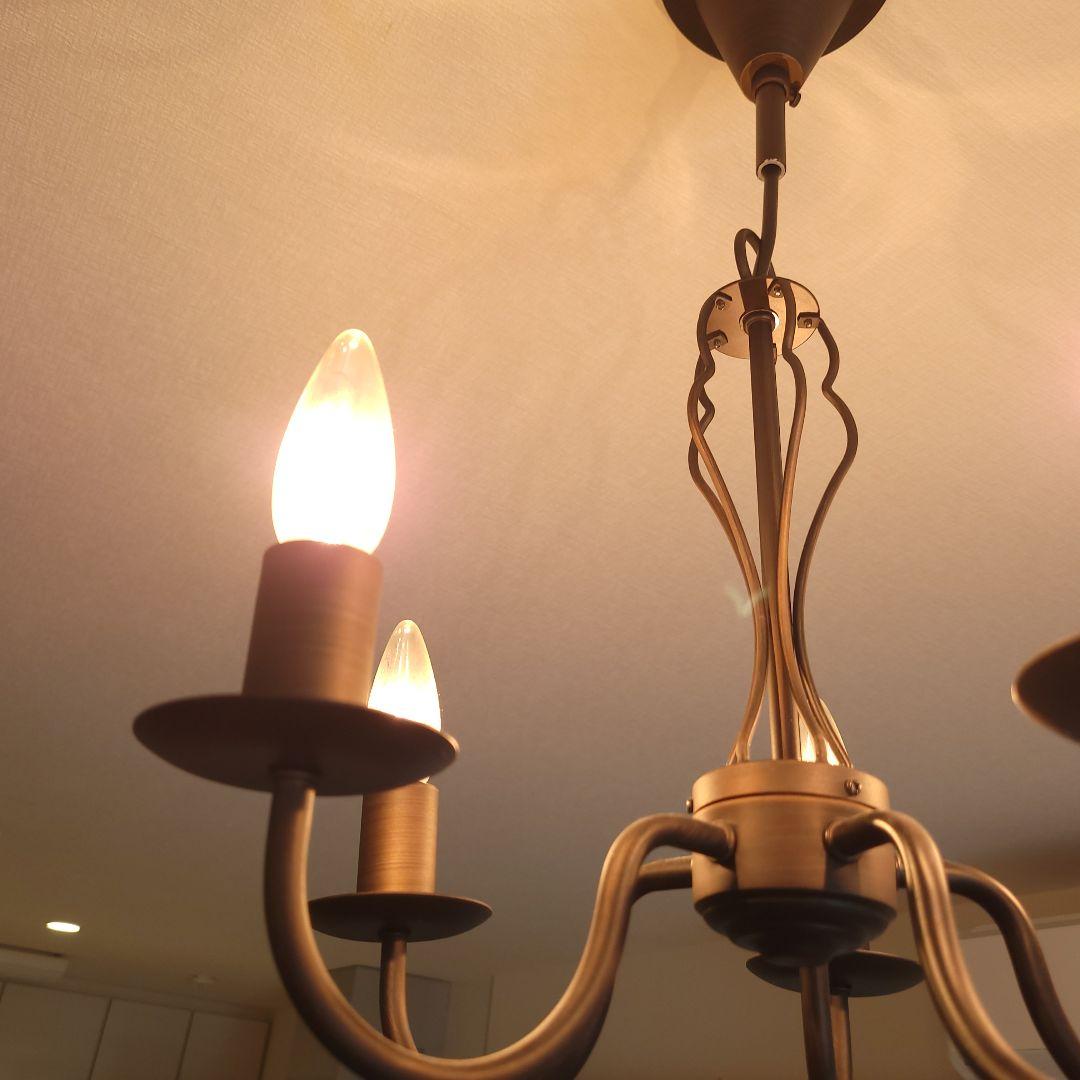 ヤザワ ブロンズシャンデリア 5灯 クラシックスタイル