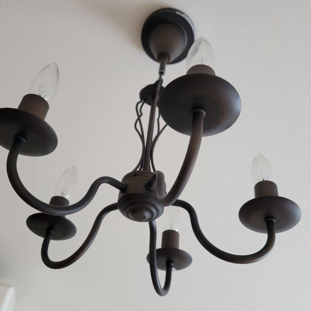 ヤザワ ブロンズシャンデリア 5灯 クラシックスタイル