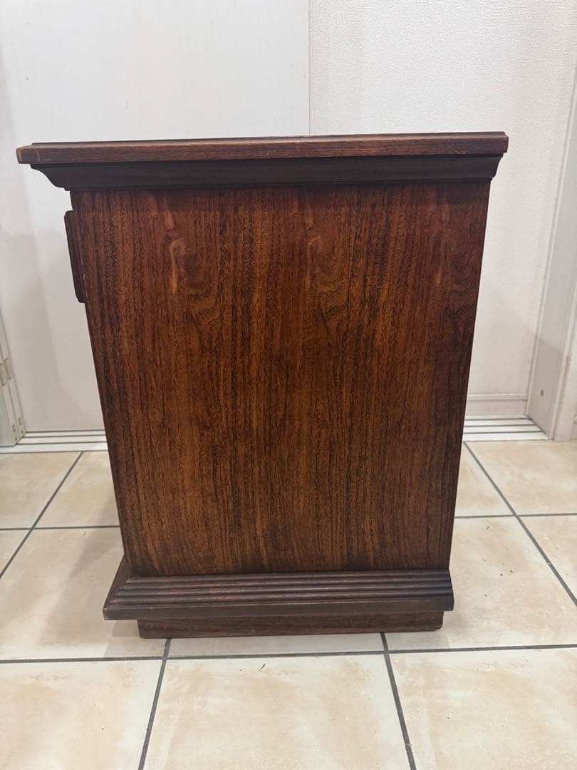 ダークブラウン 木製 サイドテーブル