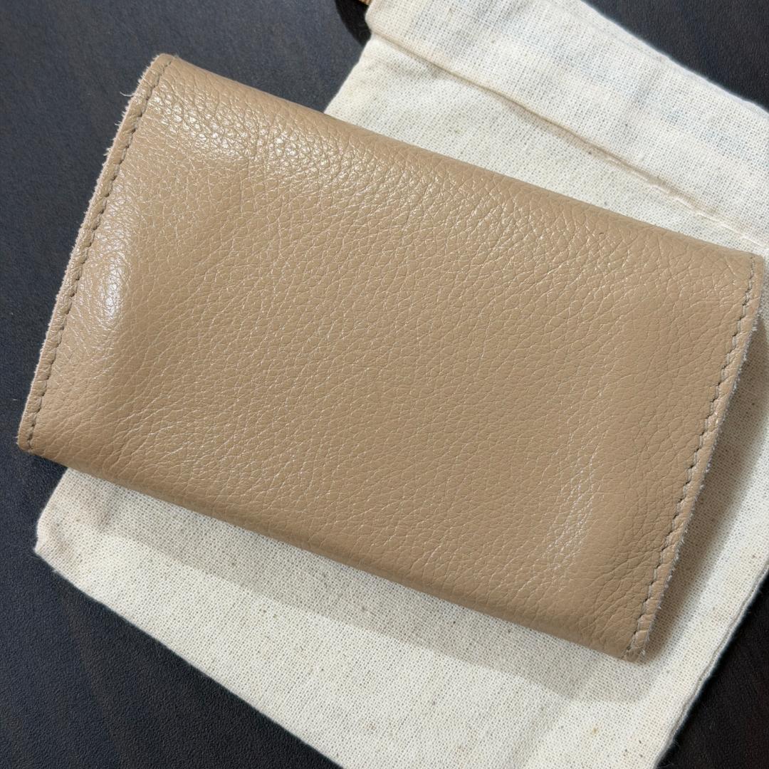 【新品未使用】イルビゾンテ 名刺入れ カードケース カフェラテ