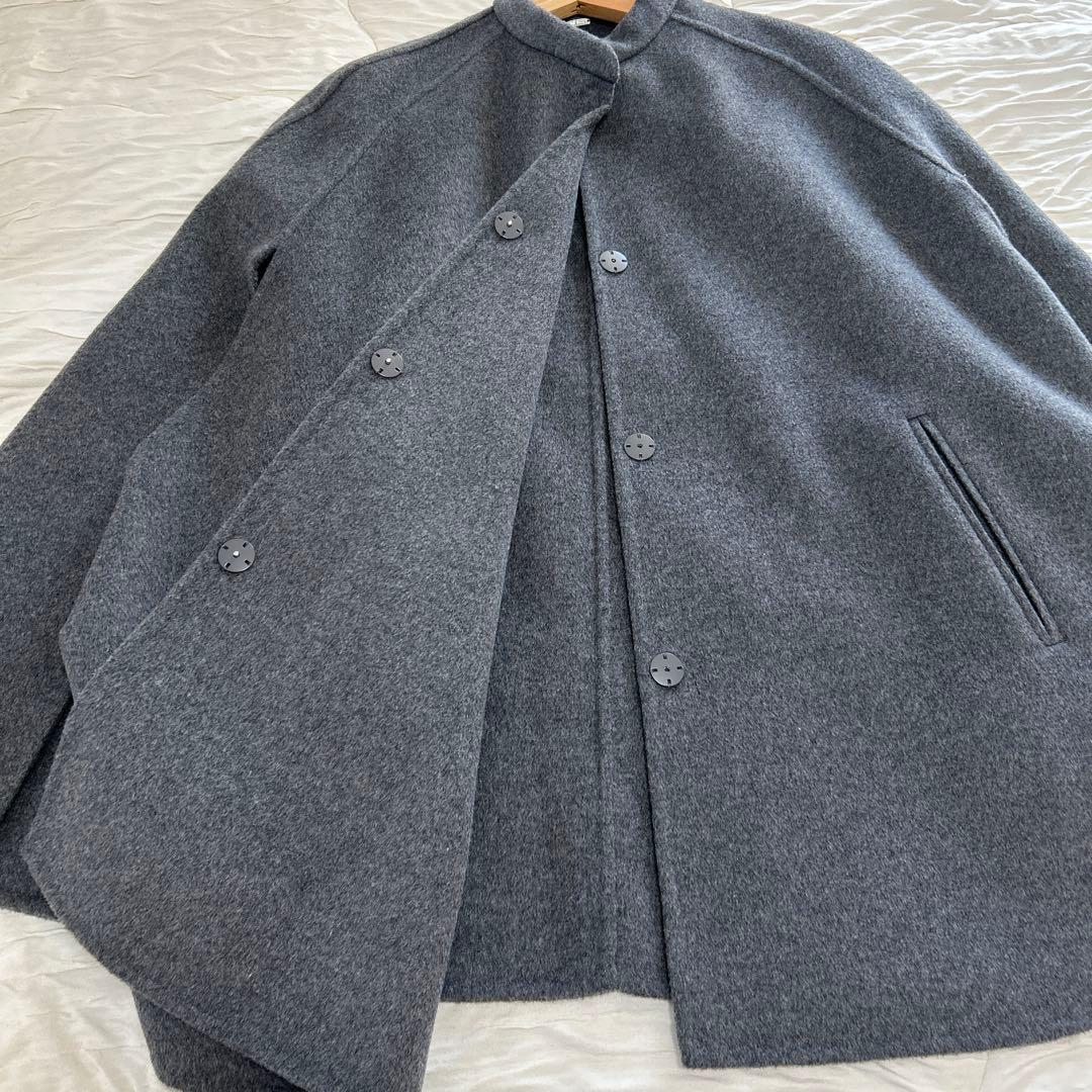 ミラオーウェン　グレー ケープコート