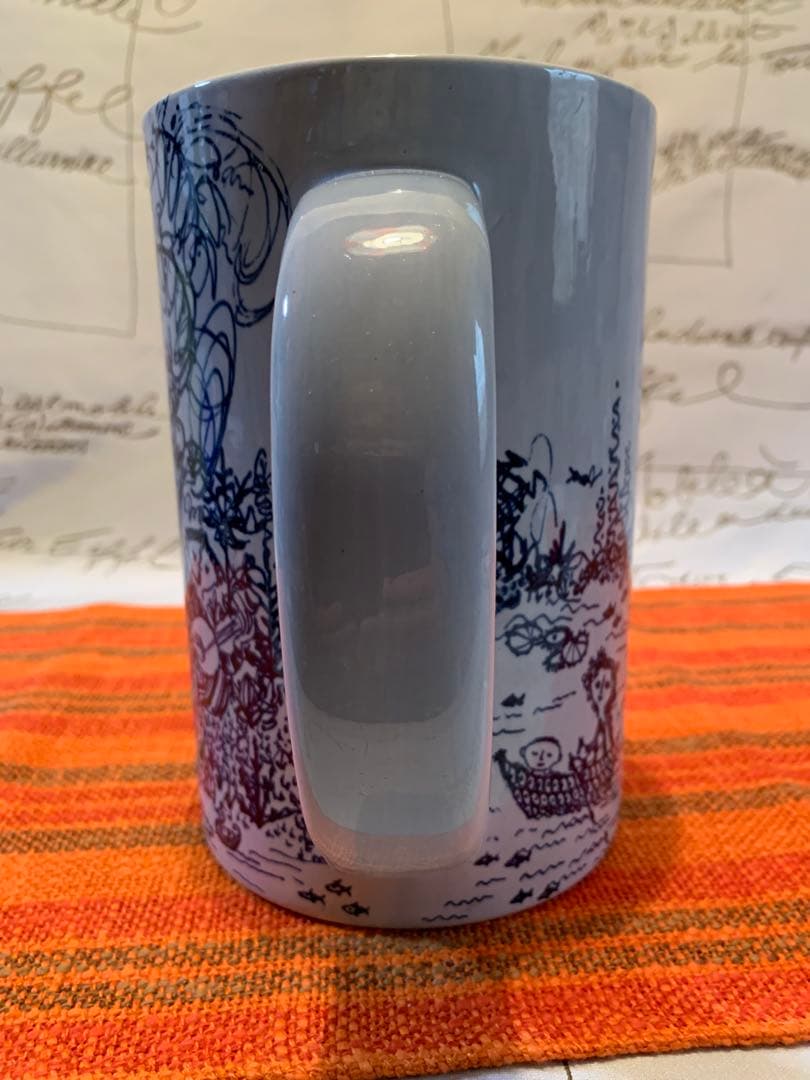 ビヨンヴィンブラッド　レアなビンテージニモール窯のユニークなジョッキ型大型花瓶！