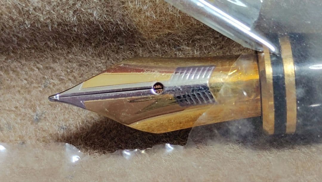 PARKER デュオフォールド 万年筆 ブルーマーブル GT 18K 英国製