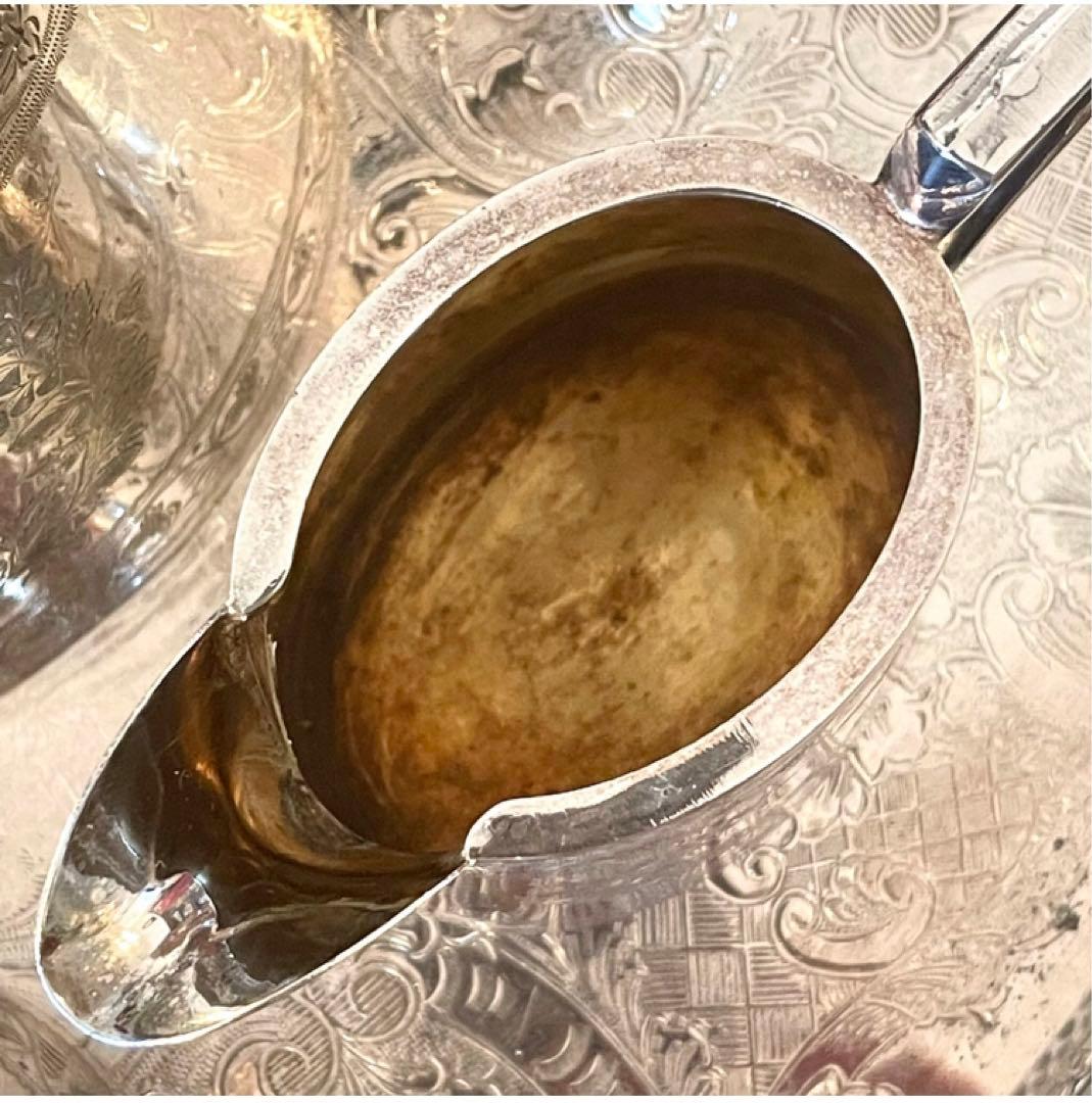 英国　イギリス　アンティーク　ティーセット　シルバープレート　純銀P 銀製品