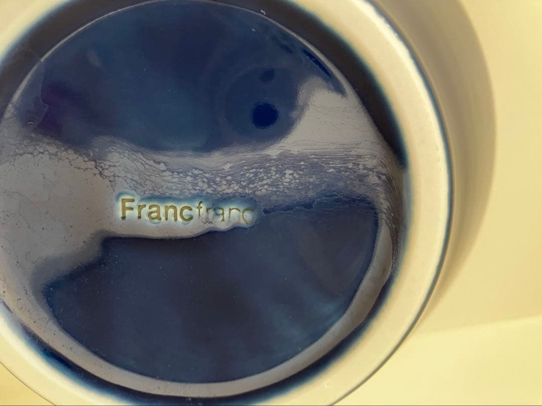 Francfranc フランフラン　ネイビー 陶器 ボウル　　　丼ぶり