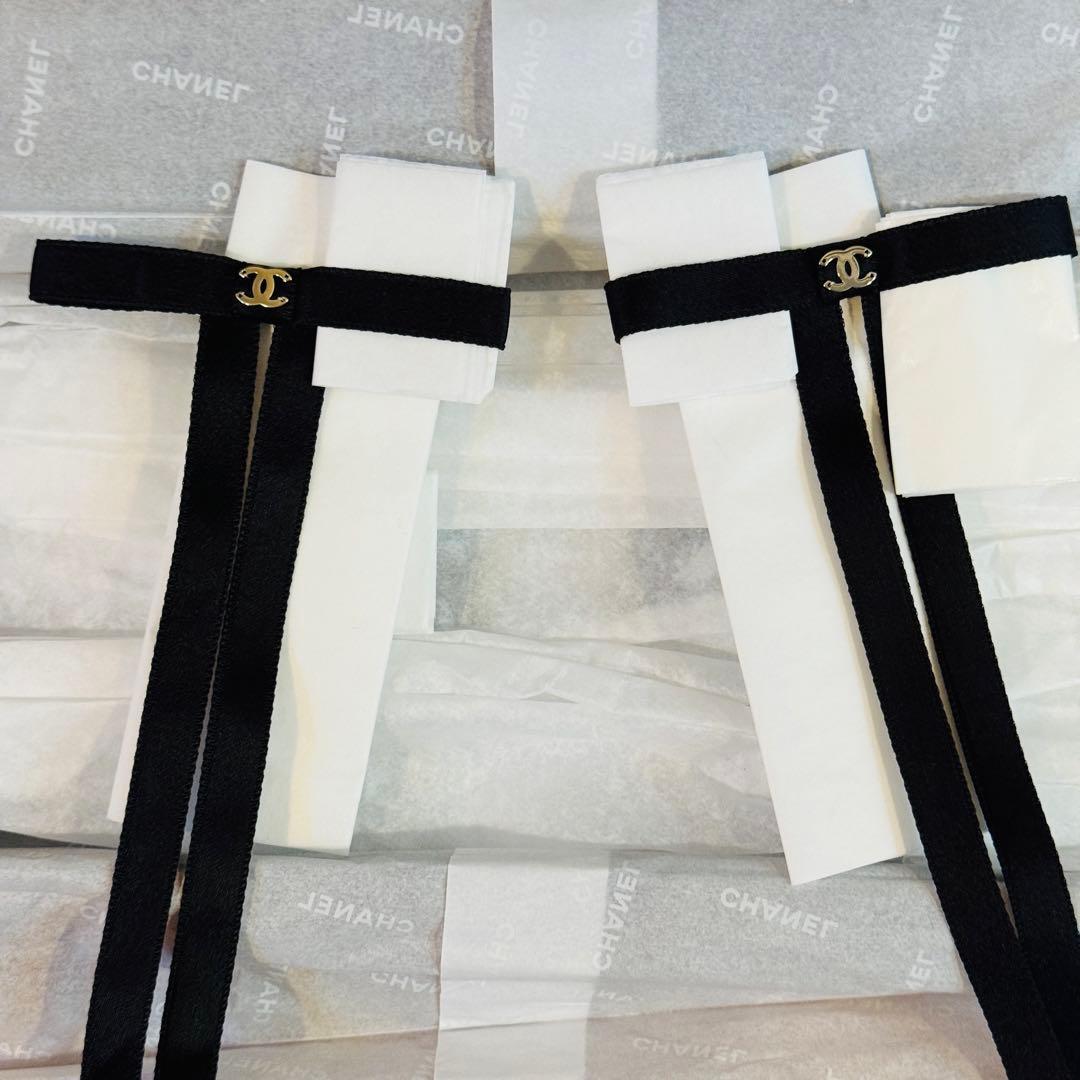 新品 CHANEL 25SS シャネル リボンボウバレッタ セット Jennie