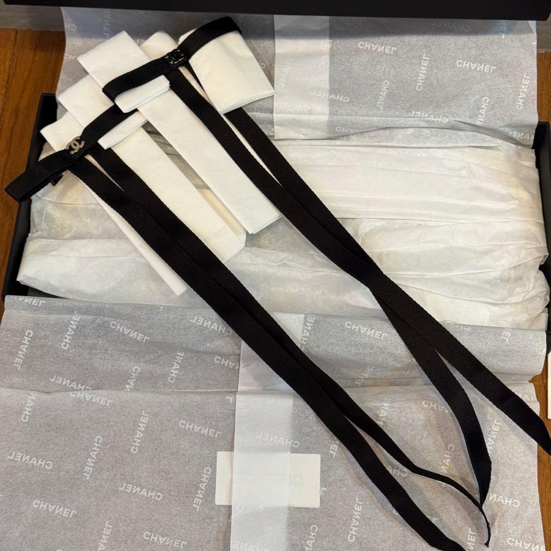 新品 CHANEL 25SS シャネル リボンボウバレッタ セット Jennie