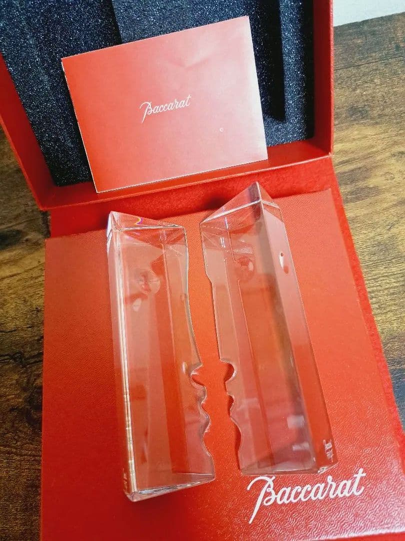 バカラ リゴ 「オム」「ファム」 ペア セット 希少 レア 置物 顔のシルエット