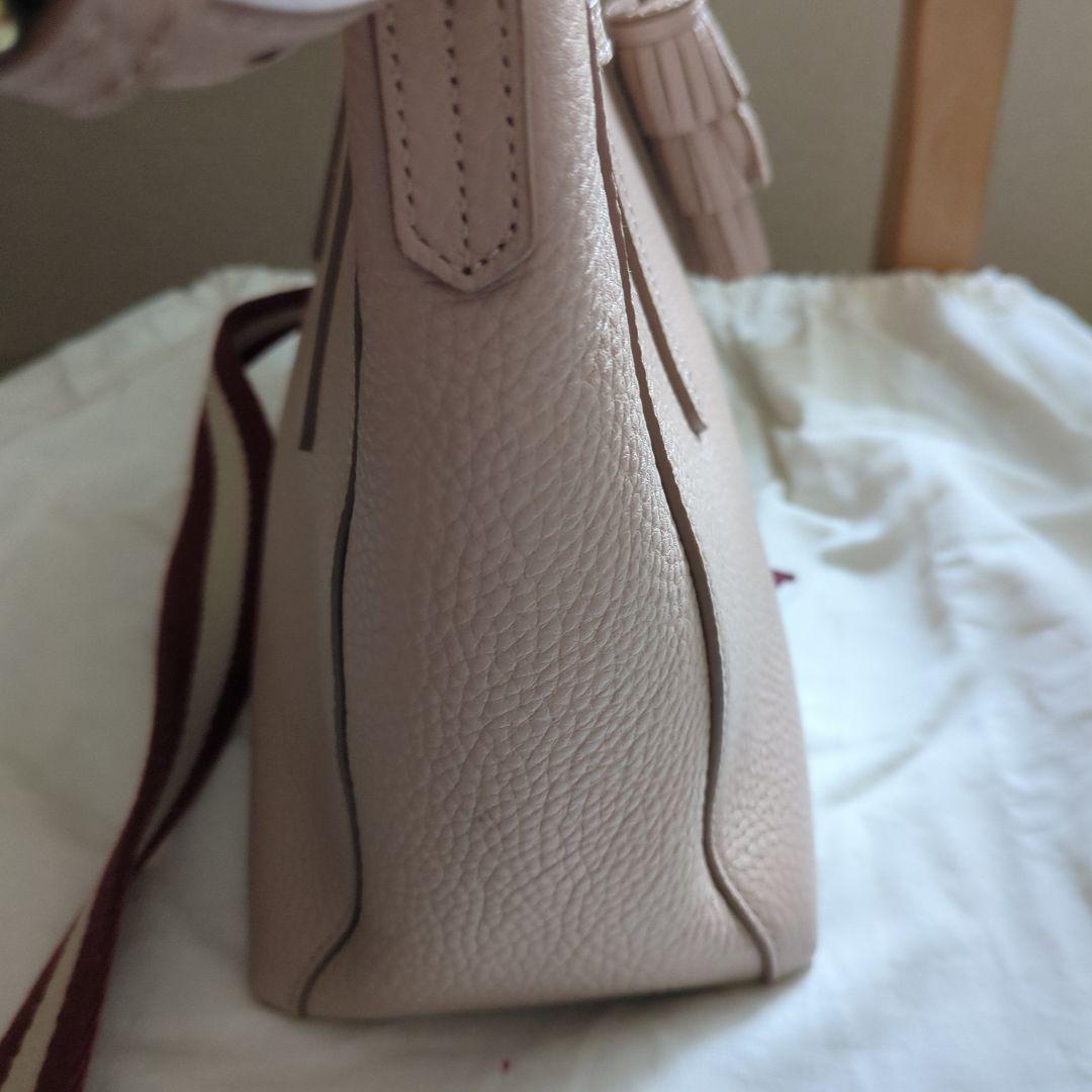 BALLY ピンク レザー ショルダーバッグ