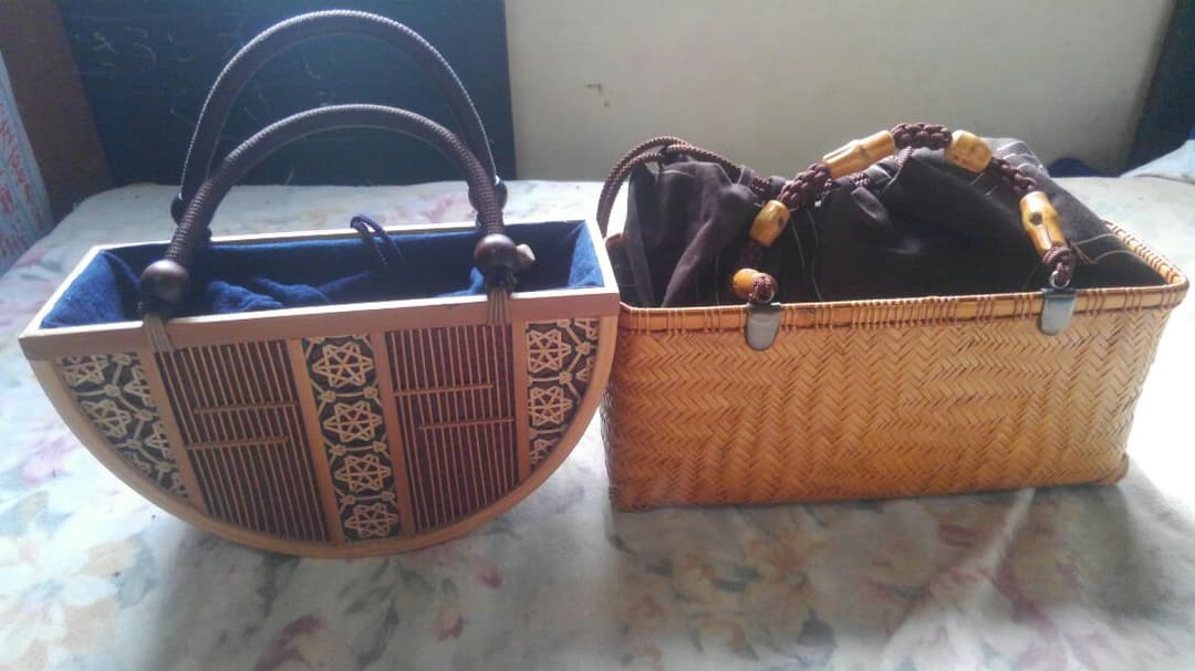 バッグ竹編