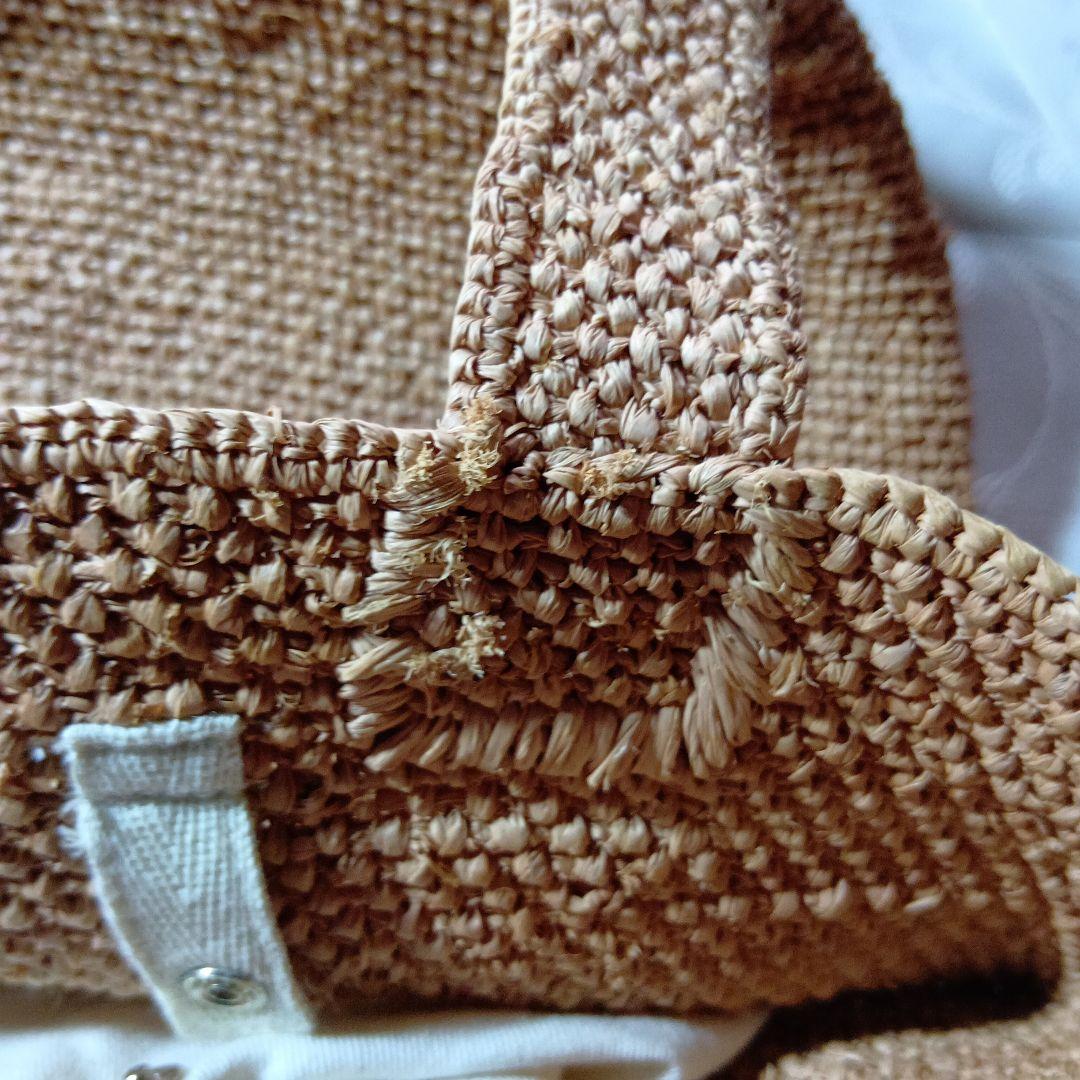 ヤーコ　ヘレンカミンスキー　ラフィア トートバッグ ベージュ 大きめ