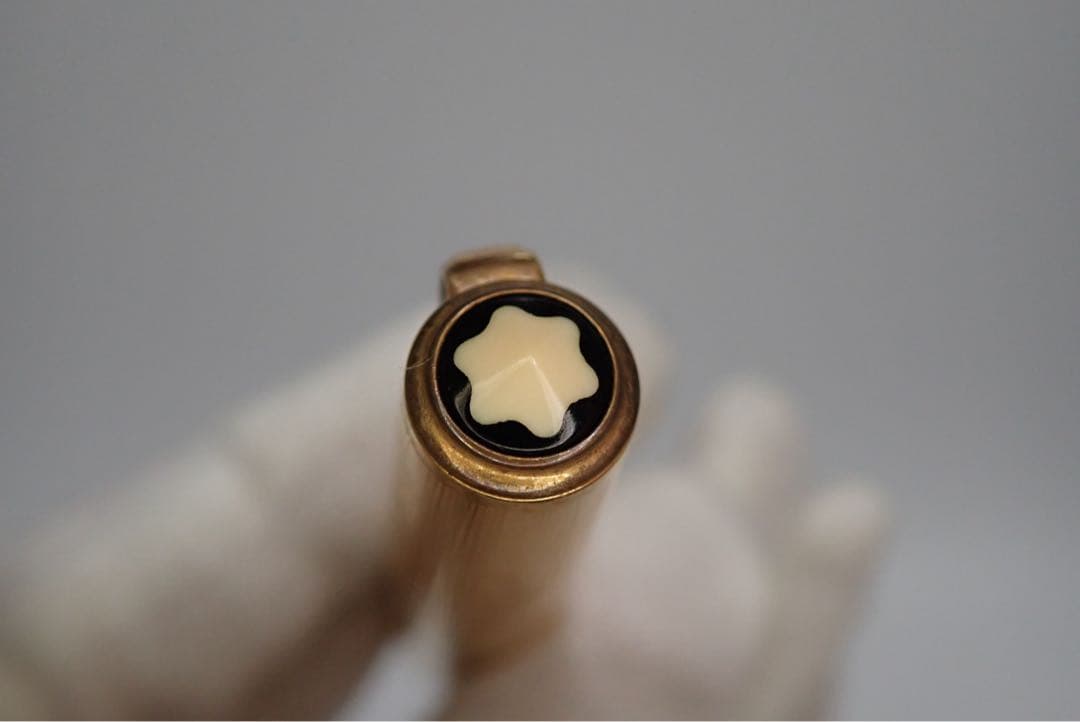 モンブラン NO.744｜ピンストライプゴールド｜吸入方式｜ヴィンテージ｜万年筆