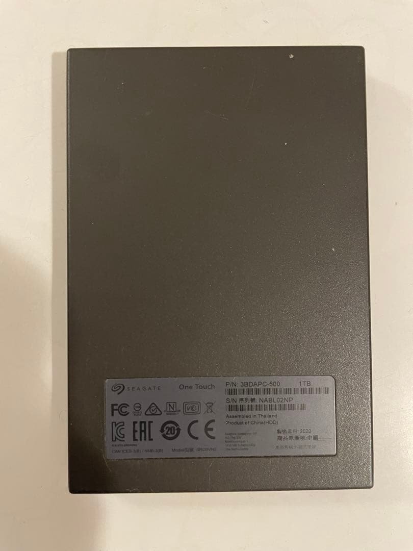 Seagate One Touch 2.5インチ外付けSSD