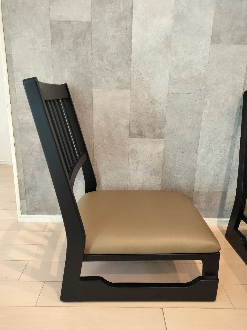 2脚セット！　お座敷チェア スタッキング チェア　足が楽な座椅子