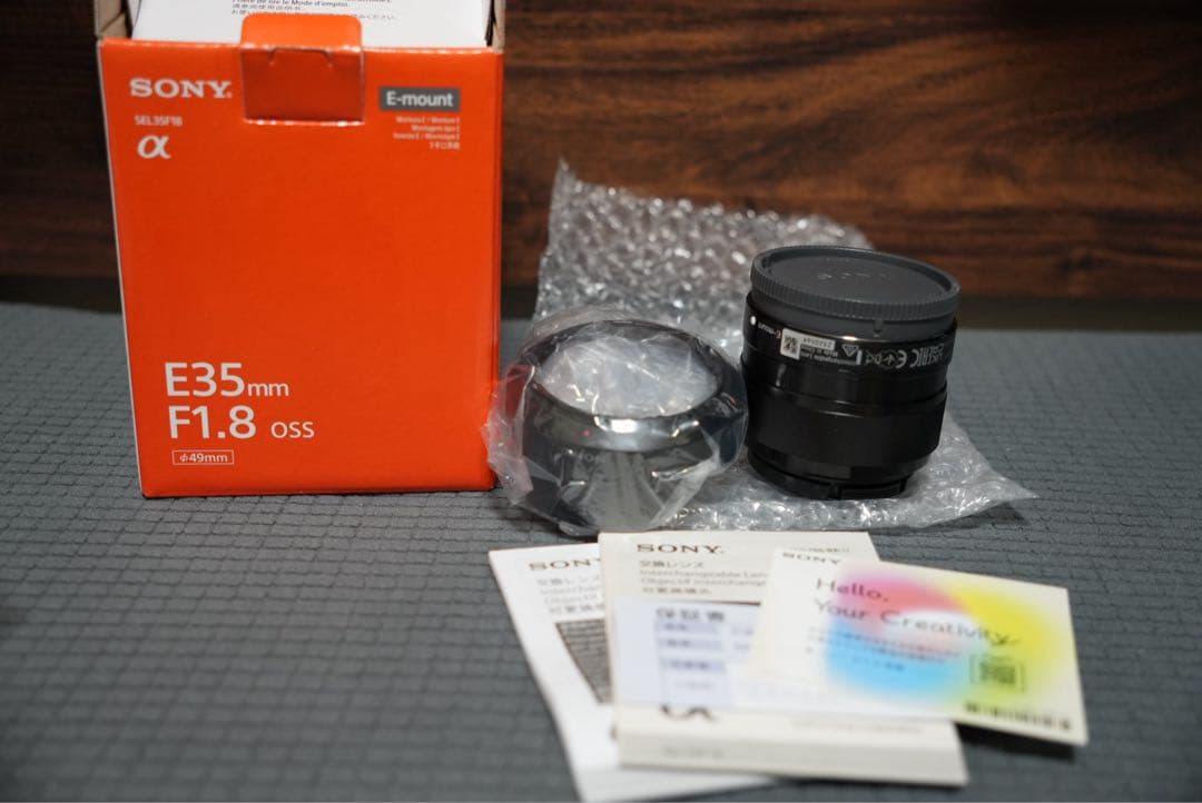 新品同様 SONY 35mm F1.8 SEL35F18