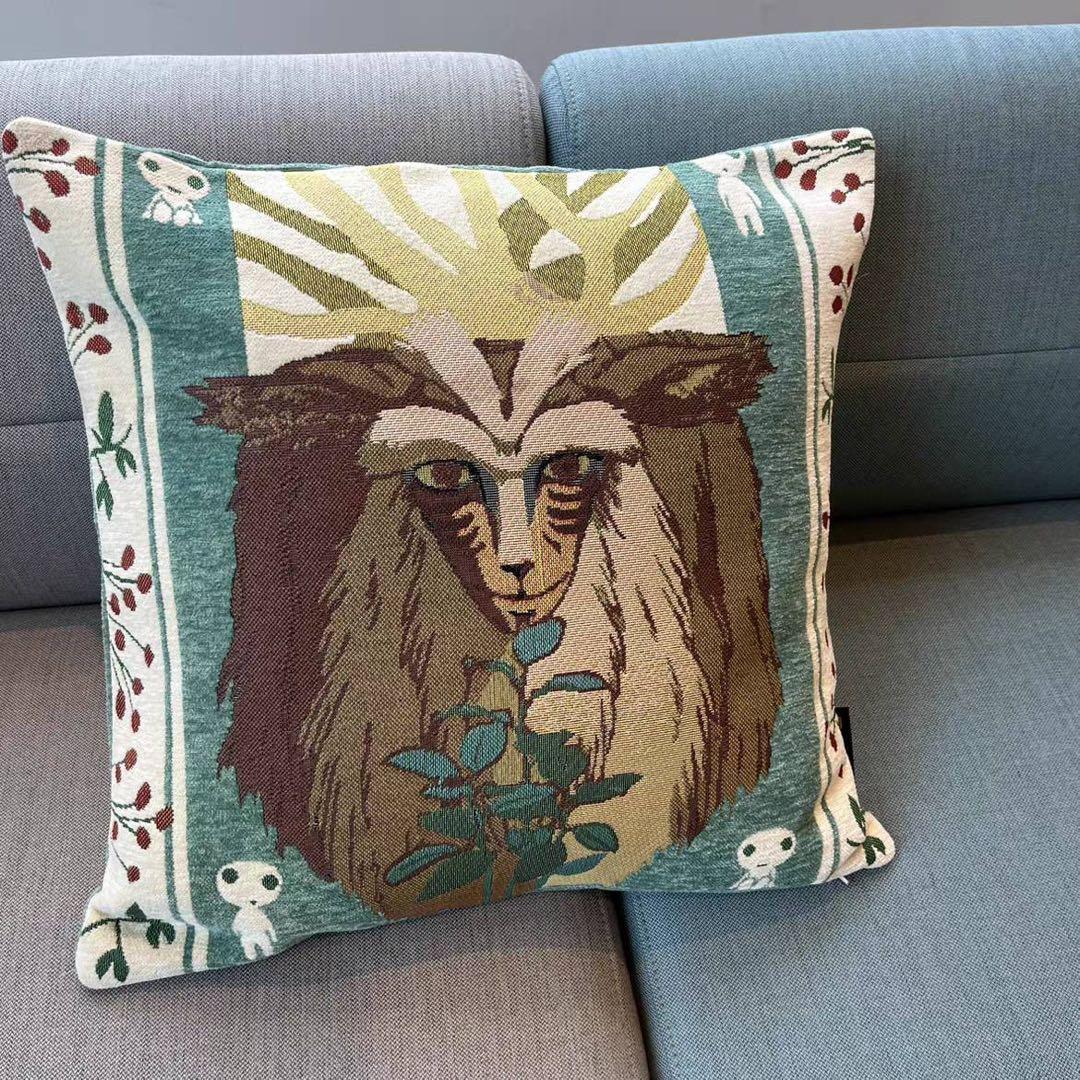 シシ神　デザイン クッションカバー 45×45cm