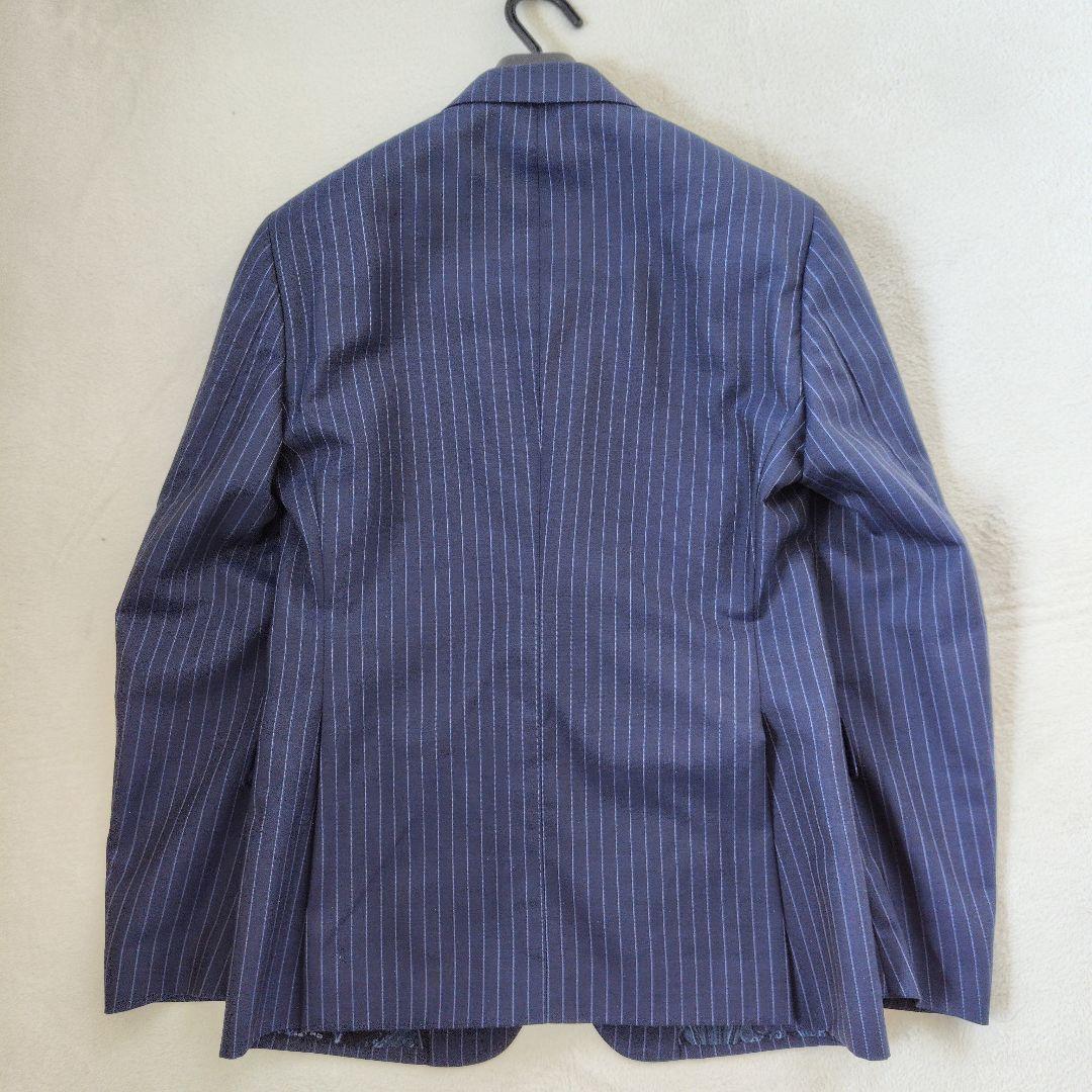 エトロ　テーラードジャケット　ペイズリー　総柄　総裏　ウール　シルク　ストライプ