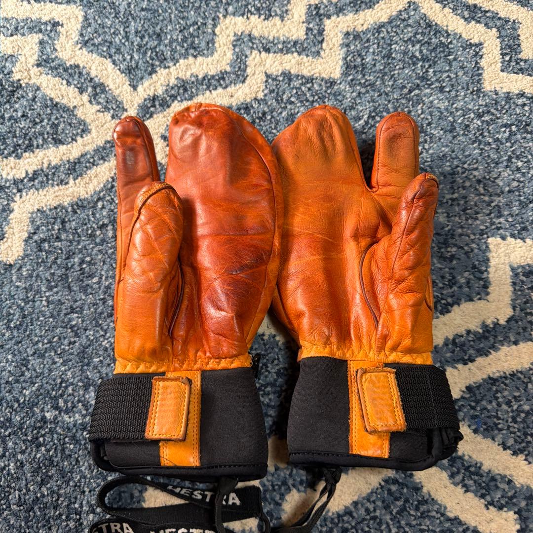 Hestra 3フィンガーグローブ 8サイズ オレンジ