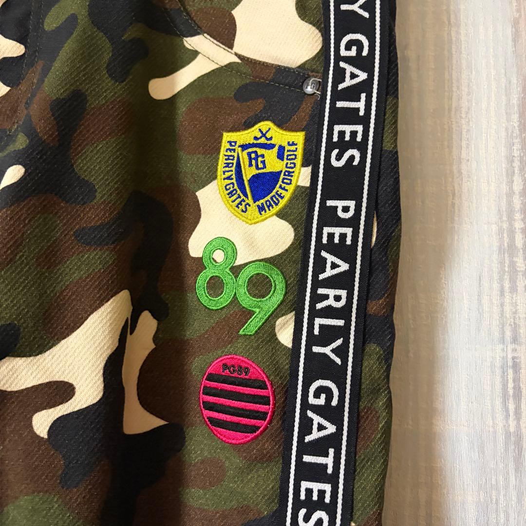 美品　PEARLYGATES 迷彩　カモフラ　パンツ　ゴルフパンツ　サイドライン
