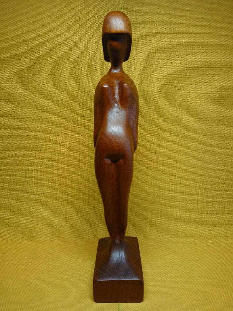 ビンテージ　人形　木彫　彫像　北欧　置物　インテリア　工芸品　美術品　A3303