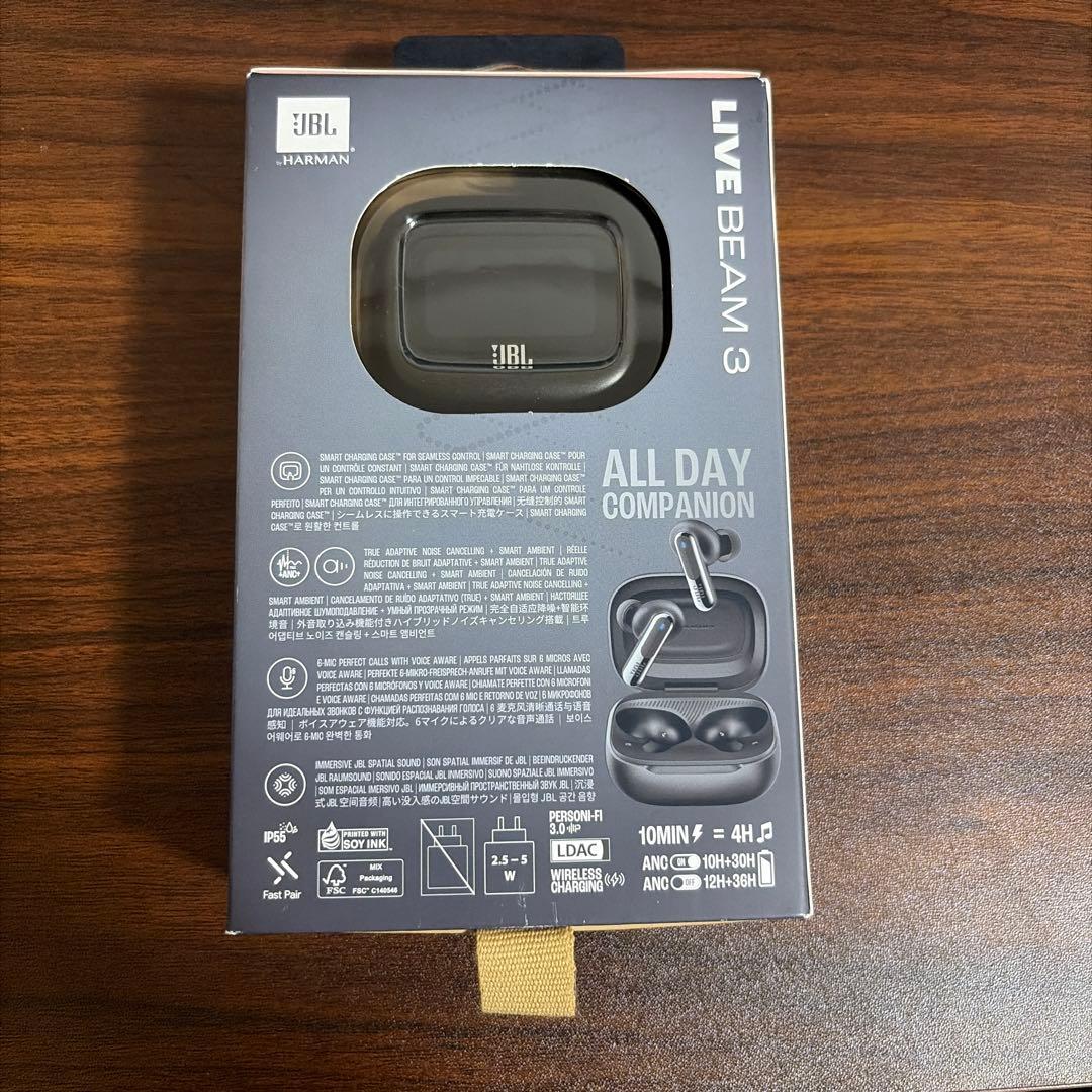 JBL ワイヤレスイヤホン ブラック LIVE BEAM3