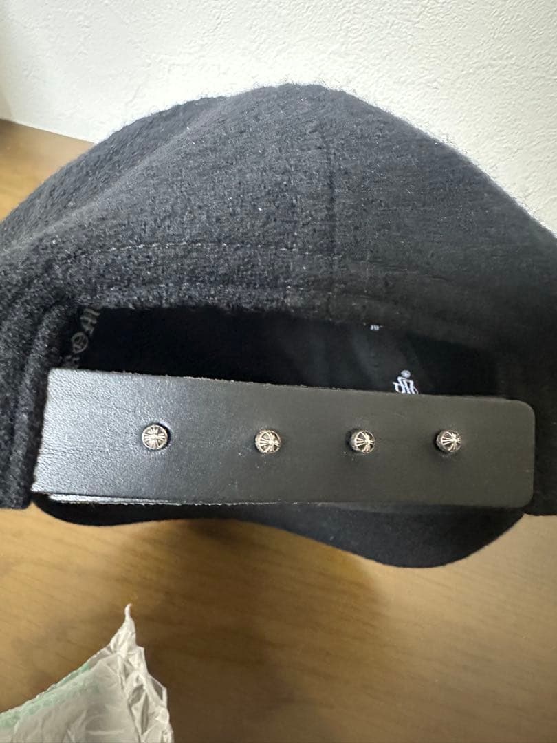 CHROME HEARTS／CHロゴ ウールベースボールキャップ ブラック